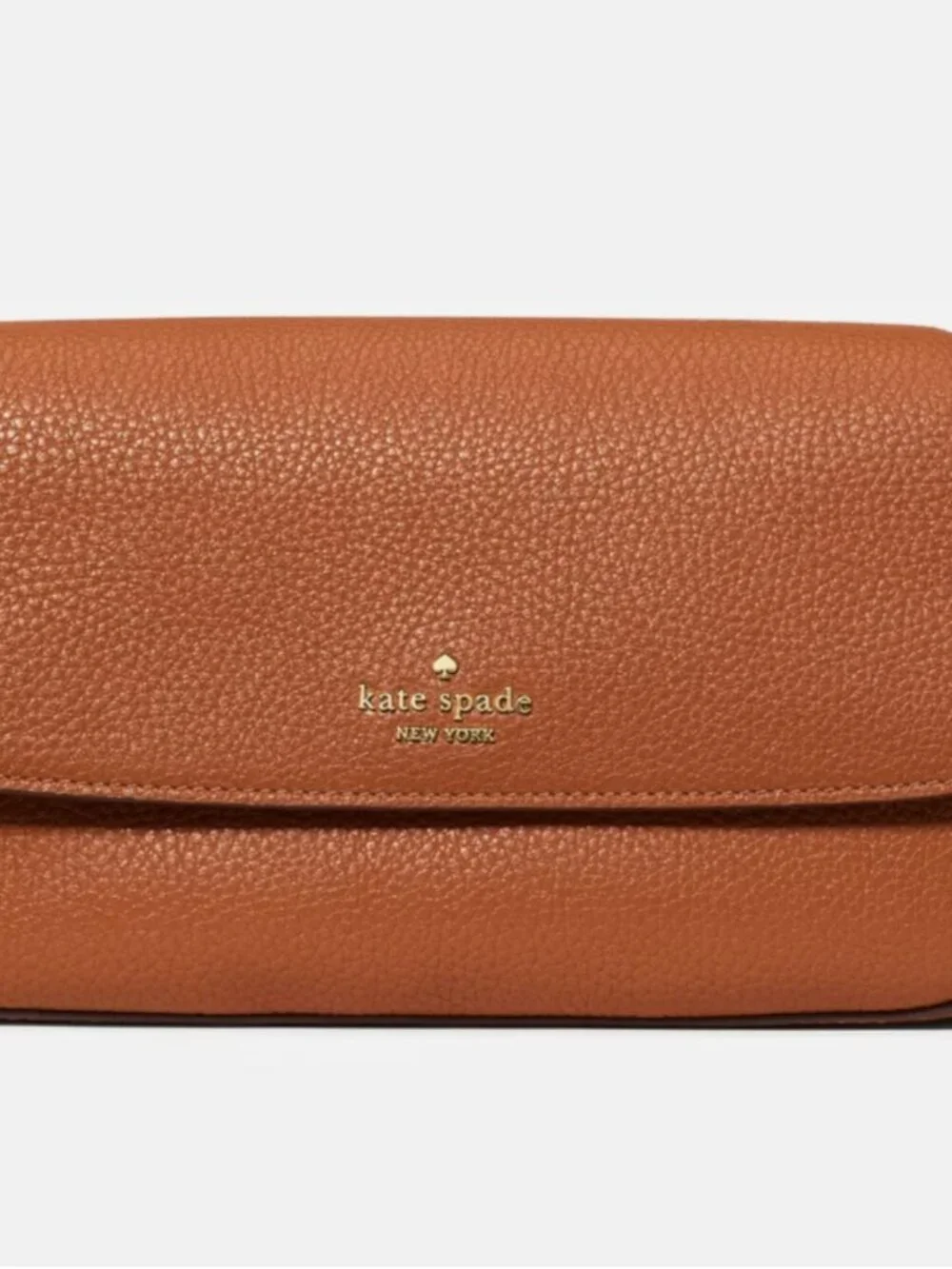 New Kate Spade Sutton Mini Crossbody Bag Pebble Leather Warm Gingerbread